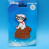 101 Dalmatians Pup w/ Glasses & Bow Tie In Paper Bag Enamel Pin