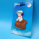 101 Dalmatians Pup w/ Glasses & Bow Tie In Paper Bag Enamel Pin