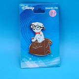 101 Dalmatians Pup w/ Glasses & Bow Tie In Paper Bag Enamel Pin