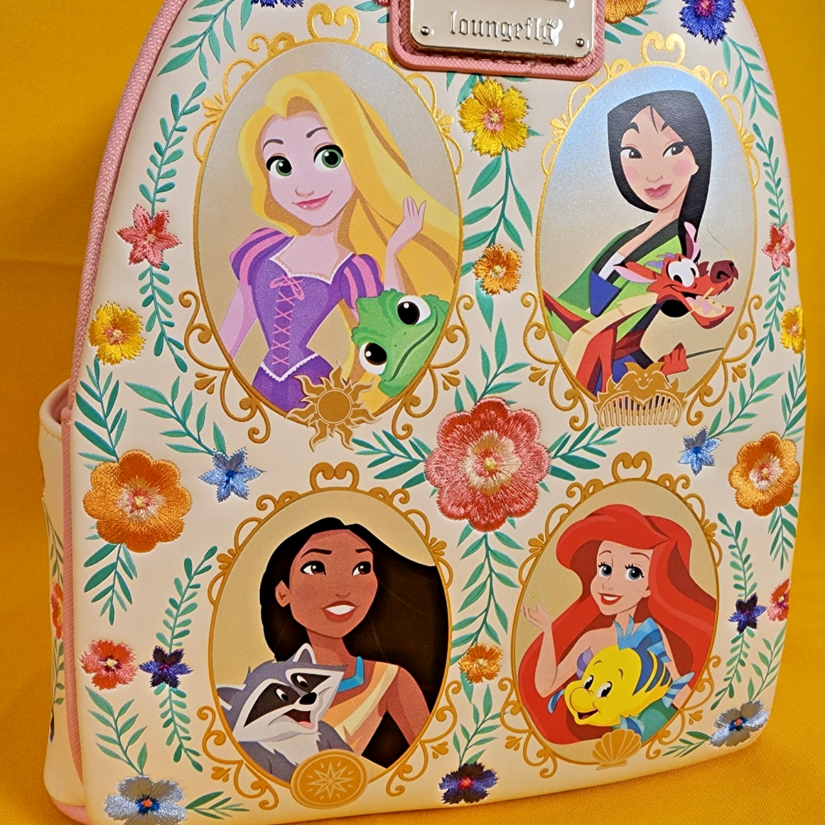 Loungefly Disney Princess & Sidekicks Floral Portraits Mini Backpack NEW $_57.JPG?set_id=880000500F main image 4