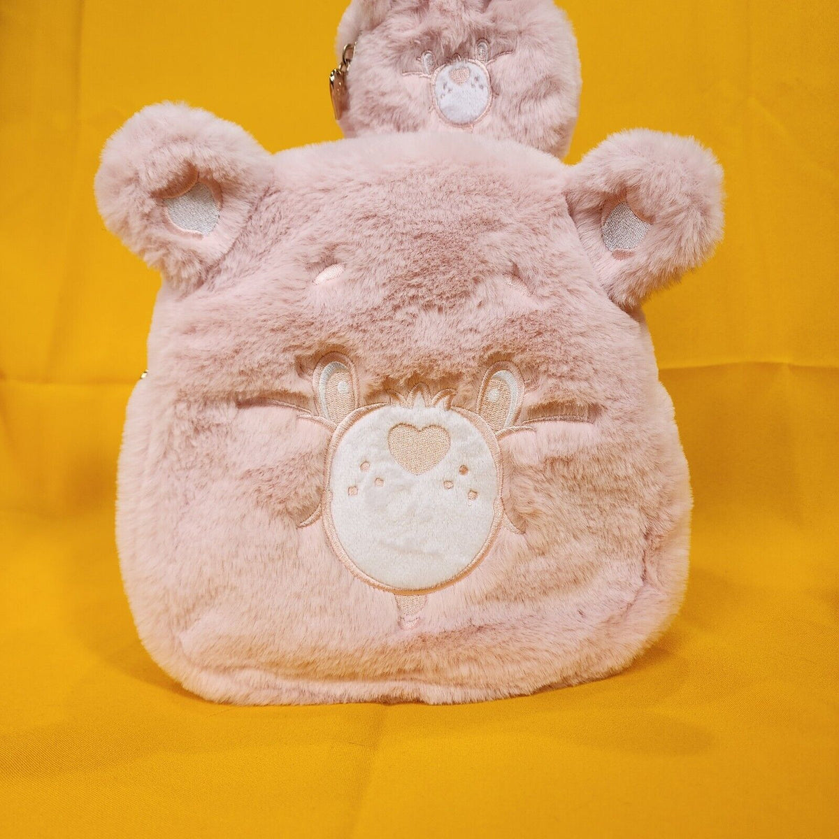 Care Bears Skinny Dip Pale Pink Plush Furry Cosplay Mini Backpack Coin Bag Set Care Bears Skinny Dip Pale Pink Plush Furry Cosplay... | Depop main image 4