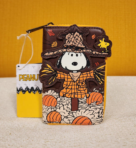 Peanuts Snoopy Scarecrow Costume Halloween Wallet