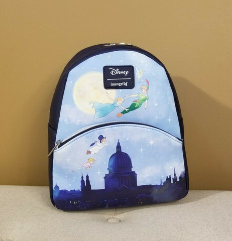 Peter Pan Flying Over City Mini Backpack
