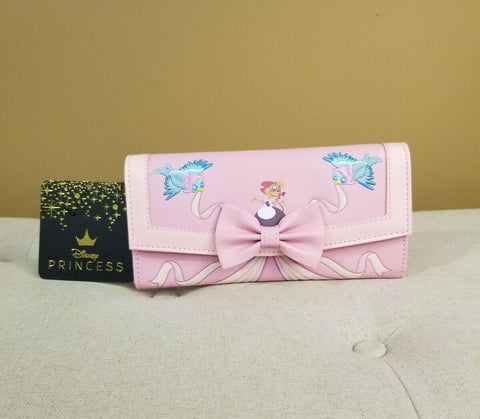 Cinderella Sewing Pink Dress 70th Anniversary Wallet