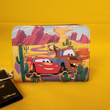 Disney Pixar Cars Lightning McQueen and Mater Desert Zip Wallet