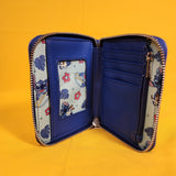 Loungefly Disney Lilo & Stitch Blue Bird & Stitch Sunset Beach Zip Wallet