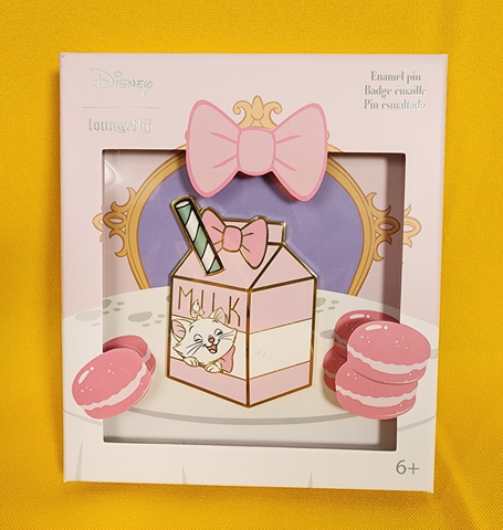 Loungefly Disney Aristocats Marie Milk Carton LE Enamel 3" Pin
