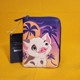 Loungefly Disney Moana Pua & Hei Hei Sunset Zip Around Wallet
