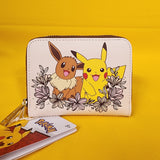 Loungefly Pokémon Pikachu & Eevee Floral Zip Wallet