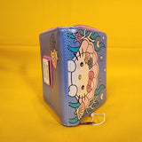 Hello Kitty Mermaid Metallic Iridescent Blue Zip Wallet