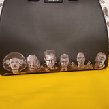 Loungefly Universal Monsters Group Black White Halloween Satchel HandBag