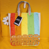 Loungefly X Good Luck Trolls Classic Trolls Plush Glitter Tote Crossbody Bag NEW