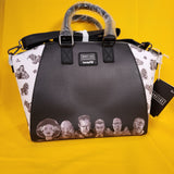 Loungefly Universal Monsters Group Black White Halloween Satchel HandBag