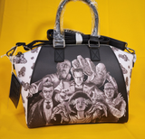 Loungefly Universal Monsters Group Black White Halloween Satchel HandBag