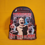 Loungefly Terrifier Art The Clown Splatter Halloween Horror Movie Mini Backpack