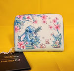 Lilo and Stitch Scrump Ducks Ducklings Floral Zip Wallet