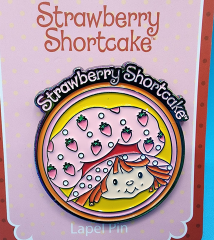 Strawberry Shortcake Face Rainbow Iridescent Enamel Pin