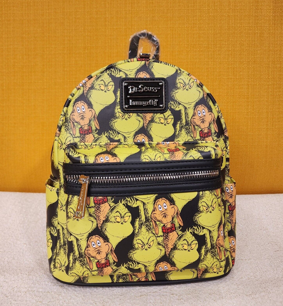 holiday mini backpack the Grinch & Max AOP Holiday Mini Backpack – Get Lojos Mojo