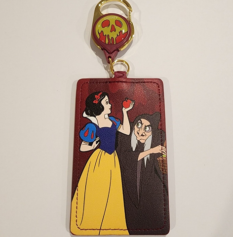 Snow White Poison Apple Villains Old Hag Lanyard ID Holder
