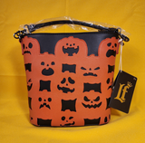 Loungefly Jack-o'-Lantern Glow in the Dark Pumpkin Halloween Crossbody Bag