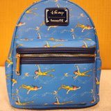 Peter Pan Flying TinkerBell AOP Blue Mini Backpack