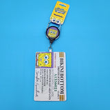 Spongebob Nickelodeon Bikini Bottom Driver License Retractable ID Lanyard