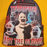 Loungefly Terrifier Art The Clown Splatter Halloween Horror Movie Mini Backpack