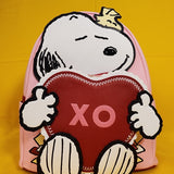 Loungefly Peanuts Snoopy & Woodstock Valentine's Day Heart Letter Mini Backpack