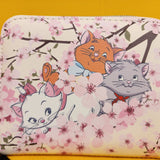 Loungefly Disney The Aristocats Kittens Cherry Blossom Marie Zip Wallet