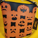Loungefly Jack-o'-Lantern Glow in the Dark Pumpkin Halloween Crossbody Bag