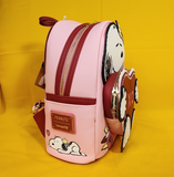 Loungefly Peanuts Snoopy & Woodstock Valentine's Day Heart Letter Mini Backpack