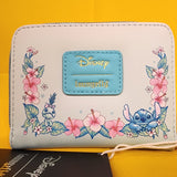 Lilo and Stitch Scrump Ducks Ducklings Floral Zip Wallet
