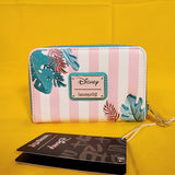 Loungefly Disney Minnie Mouse Vacation Style Poolside Pink Zip Around Wallet