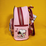 Loungefly Peanuts Snoopy & Woodstock Valentine's Day Heart Letter Mini Backpack