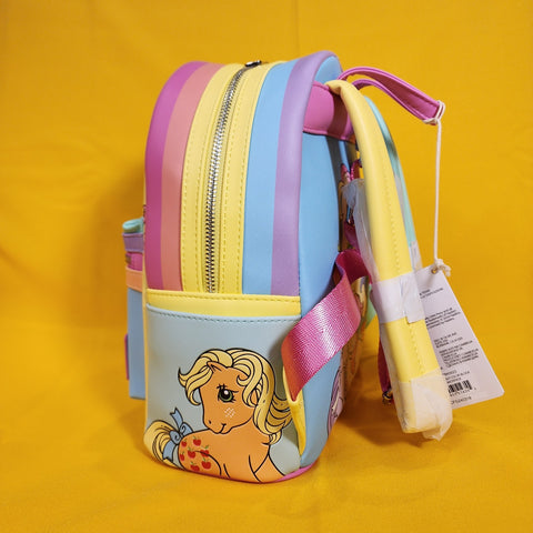 bright mini backpacks Loungefly My Little Pony Color Block Pastel Bright Mini Backpack – Get Lojos Mojo