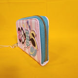 Loungefly Disney Minnie Mouse Vacation Style Poolside Pink Zip Around Wallet