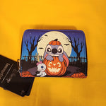 Lilo and Stitch Pumpkin Glow-In-The-Dark Halloween Zip Wallet