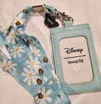 Lilo and Stitch Springtime Frog Ducks Daisy Lanyard ID Holder