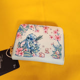 Lilo and Stitch Scrump Ducks Ducklings Floral Zip Wallet