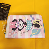 Loungefly Disney Minnie Mouse Vacation Style Poolside Pink Zip Around Wallet