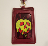 Snow White Poison Apple Villains Old Hag Lanyard ID Holder