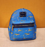 Peter Pan Flying TinkerBell AOP Blue Mini Backpack