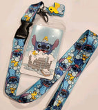 Lilo and Stitch Duck Bubble Bath Tub Lanyard ID Holder
