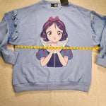 Princess Anime Snow White Sweatshirt Crewneck Pullover Women XL