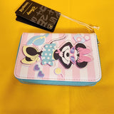 Loungefly Disney Minnie Mouse Vacation Style Poolside Pink Zip Around Wallet