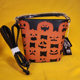 Loungefly Jack-o'-Lantern Glow in the Dark Pumpkin Halloween Crossbody Bag