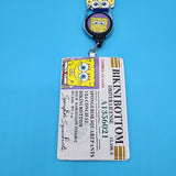 Spongebob Nickelodeon Bikini Bottom Driver License Retractable ID Lanyard