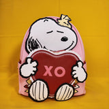 Loungefly Peanuts Snoopy & Woodstock Valentine's Day Heart Letter Mini Backpack