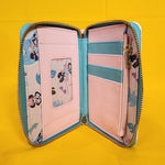 Loungefly Disney Minnie Mouse Vacation Style Poolside Pink Zip Around Wallet