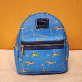 Peter Pan Flying TinkerBell AOP Blue Mini Backpack